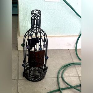 Metal Wine Bottle Cover  For Travel Picnic  Brown Color